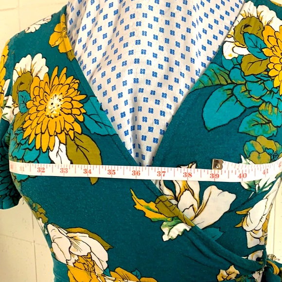 Blueh Ciel Foral Wrap Midi Dress - Picture 6 of 8